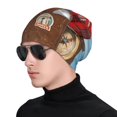 thumbnail image 1 of Naloa Trip to London Soft Beanie Hat, Knit Beanie Daily Beanie in Fine Knit for Women Men Winter Travel, Outdoor, 1 of 7