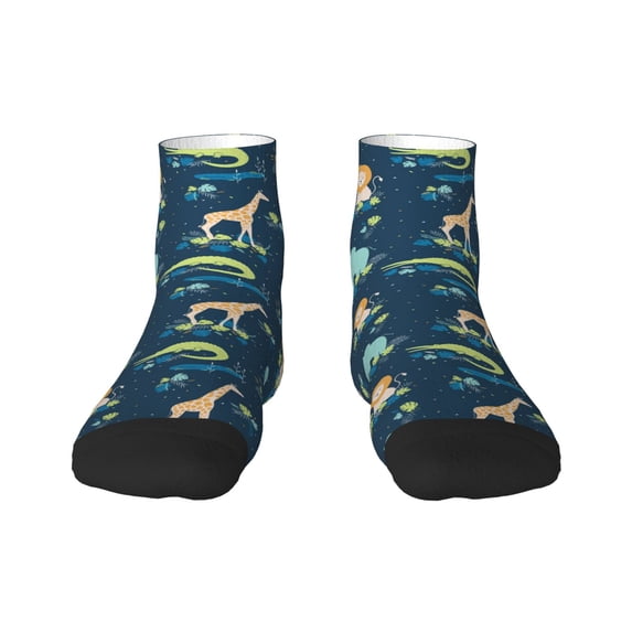 Naloa Tropical Animals Ankle Socks for Women Non Slip Socks No Show Socks Classic Low Cut Casual Socks Casual Socks