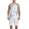 thumbnail image 1 of Naloa Tropical Flamingo Basketball Jersey Reversible Men's Mesh Athletic Sports Shirts Training Practice S-4XLMedium, 1 of 6