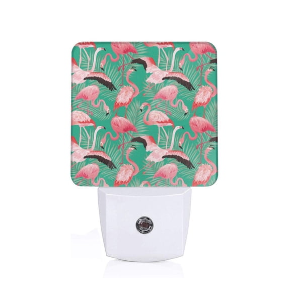 Naloa Tropical Flamingo Night Lights Plug into Wall, Dusk to Dawn Sensor Warm White Led Night Light 0.5W, Nightlight suit for Adults, Bedroom, Bathroom, Hallway, Kitchen