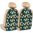 thumbnail image 1 of Naloa Tropical Fruit 2Pcs Anti-Kick Back Seat Cover Kick Mat, Car Seat Protector with 3 Storage Pockets, 1 of 8