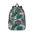 thumbnail image 1 of Naloa Tropical Leaves Canvas Backpack for Men Women Rucksack Casual Travel Daypack College Tote Satchel Bookbag for Teens-Medium, 1 of 7
