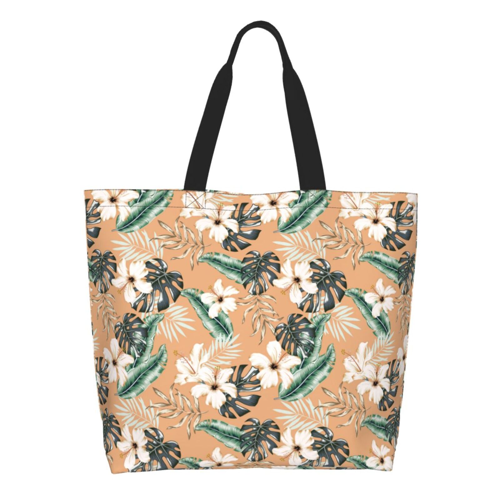 Tote Bag With Pockets Canvas Tote Bag With Zipper - Large Multipocket Crossbody Purse For Work & Travel Tote Purse