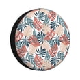 thumbnail image 1 of Naloa Tropical Leaves PVC Leather Spare Tire Wheel Cover for Car Truck SUV Camper Trailer Universal Fit many size16 inch, 1 of 6