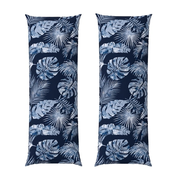 Naloa Tropical Leaves Super Soft 20x60 Body Pillow Case,Long Side Hidden Zipper(PILLOWS ARE NOT INCLUDED)