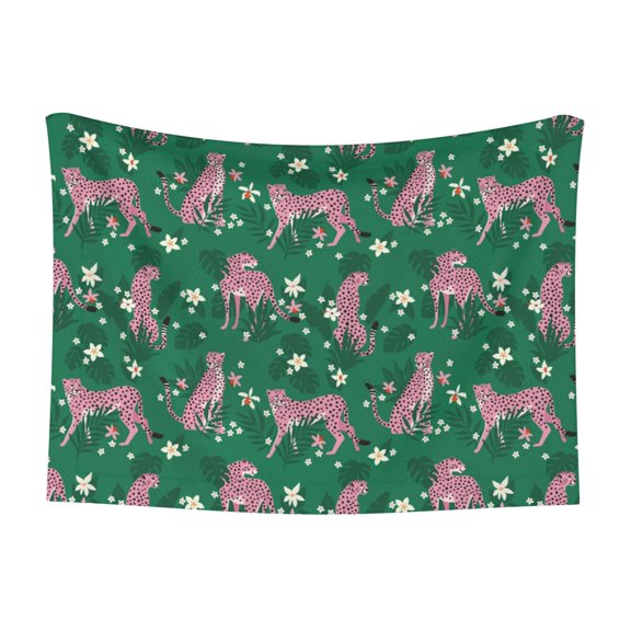 Naloa Tropical Leopard Dog Blanket, 3 Sizes Cat Blanket for Indoor Cats Large Medium Small Dog Gifts-Small