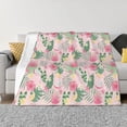 thumbnail image 1 of Naloa Tropical Pitaya Flannel Blankets - Thick and Warm Blanket for Winter, Soft Fuzzy Plush King Blanket for All Seasons80"x60", 1 of 6