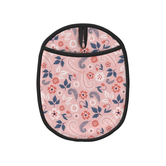 Naloa Tropical Plants Silicone Pot Holders, Oven Mitts Heat Resistant Hot Pads, Non Slip Pot Holder for Kitchen Baking and Cooking 9.4 x 7.5 Inches