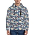 thumbnail image 1 of Naloa Tropical Sloth Men's Casual Hooded Collar Drawstring Hoodies Pullover Sweatshirts Casual Long Sleeve Shirts-4X-Large, 1 of 7