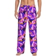 thumbnail image 1 of Naloa Tropics Leaf Pajama Pants Men, PJ Bottoms, Sleep & Lounge Pants-Medium, 1 of 6