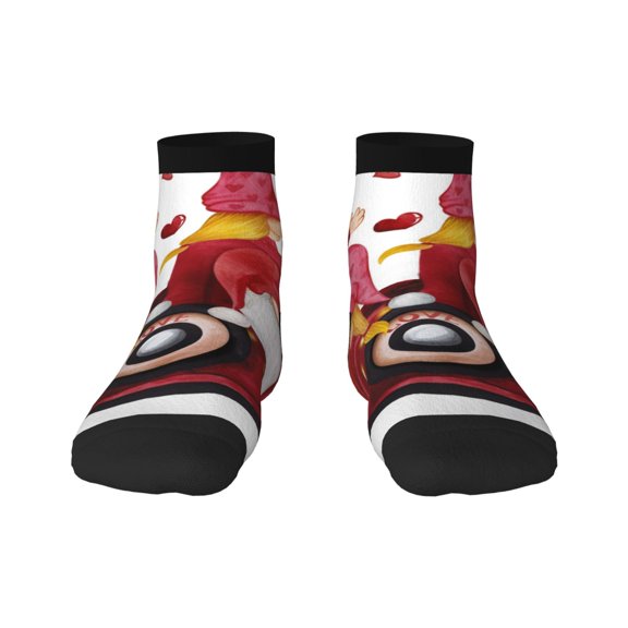 Naloa Truck With Gnomes Ankle Socks for Women Non Slip Socks No Show Socks Classic Low Cut Casual Socks Casual Socks