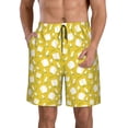 thumbnail image 1 of Naloa Tulips Flowers Men's Beach Shorts, Surfing shorts, Swim trunks, Quick Dry Swim Trunks for Surfing Beach Fun - Small, 1 of 9