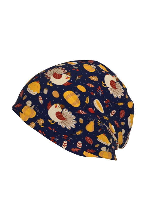 Turkey And Autumn Beanie for Men Women Knitted Unisex Winter Hat Beanies Cap Knit Cuffed Beanies Hats