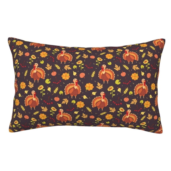 Naloa Turkey Bird Pillow Covers, Throw Pillow Case Cushion Covers,Cushion for Bedroom,Couch,Home-16"x24"