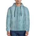 thumbnail image 1 of Naloa Turquoise Wooden1 Men's Casual Hooded Collar Drawstring Hoodies Pullover Sweatshirts Casual Long Sleeve Shirts-3X-Large, 1 of 7
