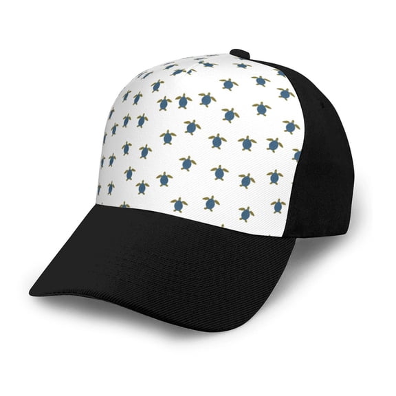 Naloa Turtle Adult adjustable Print Baseball Hat, Patchwork curved brim baseball capfor Men and Women, One Size