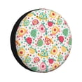 thumbnail image 1 of Naloa Turtle Flower PVC Leather Spare Tire Wheel Cover for Car Truck SUV Camper Trailer Universal Fit many size17 inch, 1 of 6
