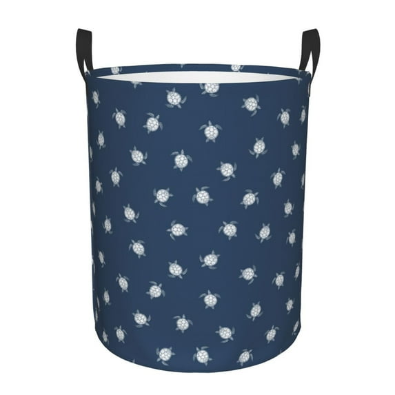 Naloa Turtle Large Laundry Basket Waterproof Round Collapsible Storage bin with Handles for Hamper Kids Room,Toy Storage