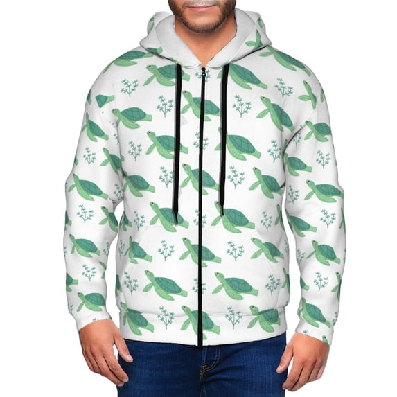 Naloa Turtle Men’s Hoodies, Zip up Hoodie, Sweatshirts,Hoodies for Men Sizes S-3XL-Large