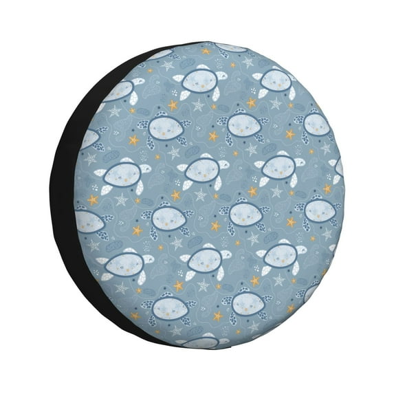 Naloa Turtle PVC Leather Spare Tire Wheel Cover for Car Truck SUV Camper Trailer Universal Fit many size14 inch