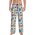 thumbnail image 1 of Naloa Turtle Pajama Pants Men, PJ Bottoms, Sleep & Lounge Pants-Medium, 1 of 6