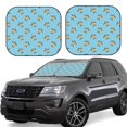 thumbnail image 1 of Naloa Turtle Print 2-Piece Windshield Sunshade,Foldable Car Front Window Sun Shades,for Most Sedans SUV Truck-Medium, 1 of 6