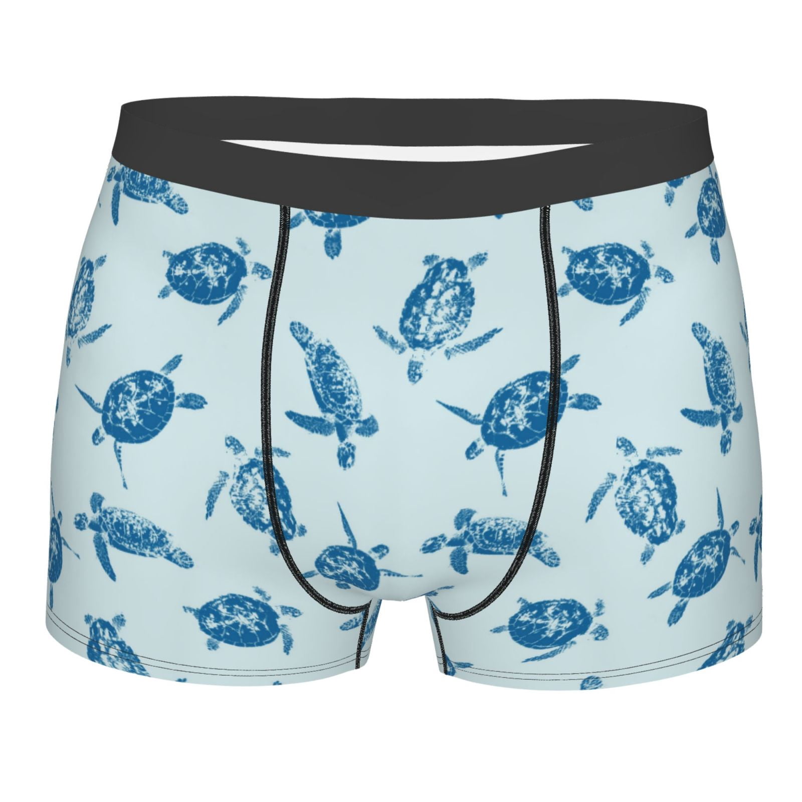 Naloa Turtle Print Mens Underwear - Boxers for Men, Classic Briefs for ...