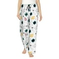 thumbnail image 1 of Naloa Turtles And Corals Print Women’s Ultra-Soft Comfy Pajama Lounge Pants with Pockets & Drawstring, 1 of 8