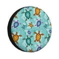 thumbnail image 1 of Naloa Turtles And Sea PVC Leather Spare Tire Wheel Cover Spare Tire Cover, for Car Truck SUV Camper Trailer Universal Fit(14-17in)-17 inch, 1 of 6