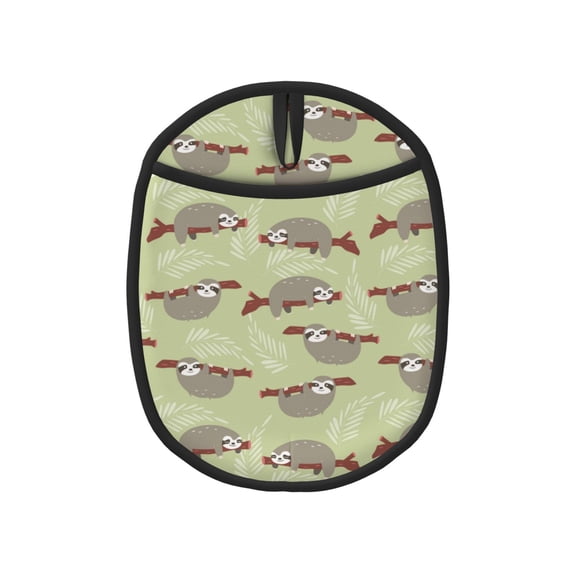 Naloa Twig Sloth Silicone Pot Holders, Oven Mitts Heat Resistant Hot Pads, Non Slip Pot Holder for Kitchen Baking and Cooking 9.4 x 7.5 Inches