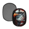 thumbnail image 1 of Naloa USA Bald Eagle Silicone Pot Holders, Oven Mitts Heat Resistant Hot Pads, Non Slip Pot Holder for Kitchen Baking and Cooking 9.4 x 7.5 Inches, 1 of 7