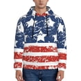 thumbnail image 1 of Naloa USA Colors Stripes1 Men's Casual Hooded Collar Drawstring Hoodies Pullover Sweatshirts Casual Long Sleeve Shirts-4X-Large, 1 of 7