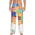 thumbnail image 1 of Naloa USA MAP Pajama Pants Men, PJ Bottoms, Sleep & Lounge Pants-XX-Large, 1 of 6