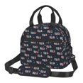 thumbnail image 1 of Naloa USA Print Lunch Bag for Women & Men Insulated Lunch Box or Cooler Lunch Tote Bags for Work, Travel, Outdoor, 1 of 5