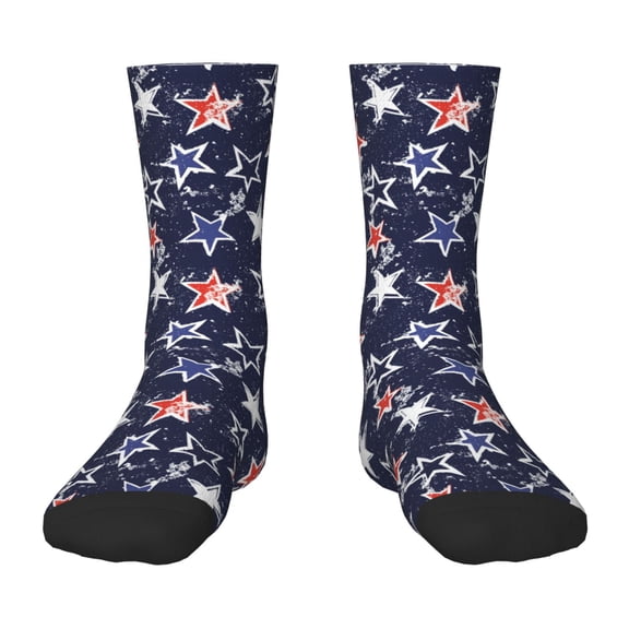Naloa USA Stars Kids Socks Unisex Kids and Toddlers' Crew Socks, ,1 Pairs