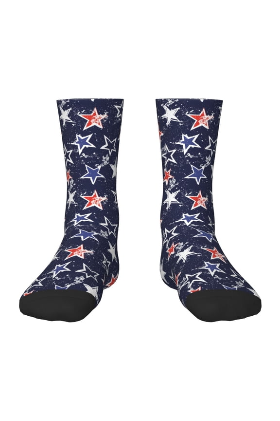USA Stars Kids Socks Unisex Kids and Toddlers' Crew Socks, ,1 Pairs