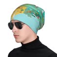 thumbnail image 1 of Naloa USA Tourist Map Soft Beanie Hat, Knit Beanie Daily Beanie in Fine Knit for Women Men Winter Travel, Outdoor, 1 of 7