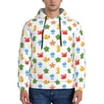thumbnail image 1 of Naloa Undersea Animals Men's Casual Hooded Collar Drawstring Hoodies Pullover Sweatshirts Casual Long Sleeve Shirts-Medium, 1 of 7