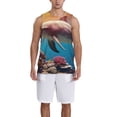 thumbnail image 1 of Naloa Underwater Plant Dolphin Basketball Jersey Reversible Men's Mesh Athletic Sports Shirts Training Practice S-4XLLarge, 1 of 6