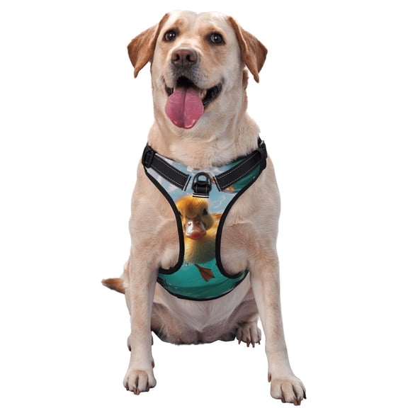 Naloa Underwater Swimming Duck Pet Harness Vest with Traction Rope, Adjustable No-Choke Dog Vest for Outdoor, Walking - Medium