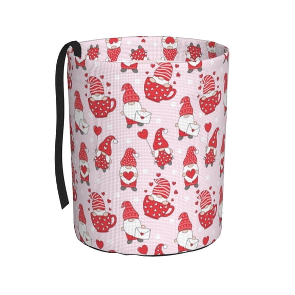 Naloa Valentine Gnomes Car Trash Can Garbage Car Accessories Trash Can Car Waste Bin for for Driver and Passenger Any Vehicle