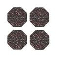 thumbnail image 1 of Naloa Valentine'S Day Leather Coasters for Drinks, Durable Drink Coasters 4 Set for Tabletop Protection, Luxurious Home Décor and Housewarming Gift ( {designName})Octagon, 1 of 6