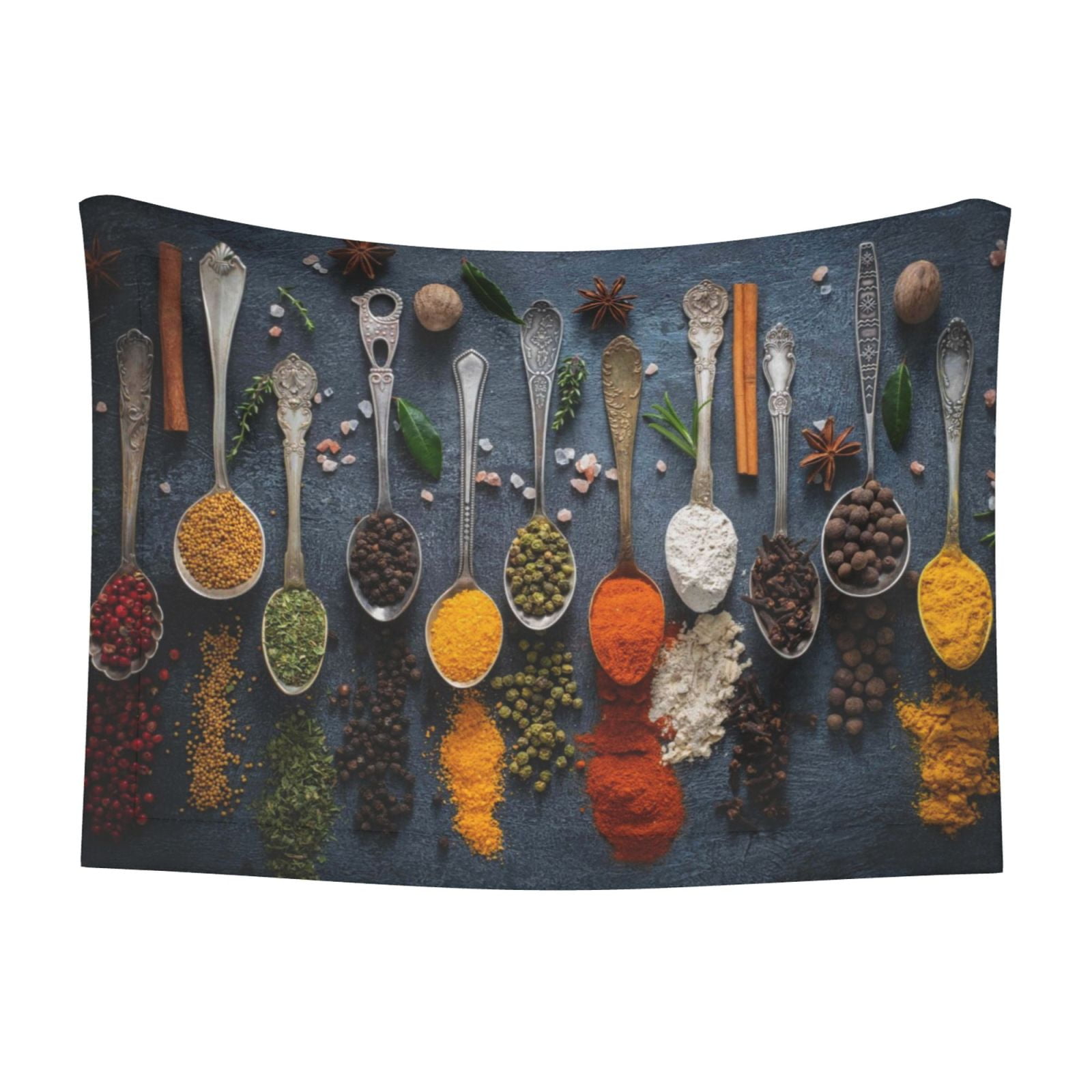 Naloa Various Herbs And Spices In Spoons Dog Blanket, 3 Sizes Cat Blanket for Indoor Cats Large Medium Small Dog Gifts-