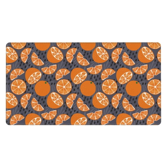 Naloa Various Oranges Gaming Mouse Pad Large Mouse Mat Long Extended Desk Pad Non-Slip Rubber Mice Pads Stitched Edges Thin Pad (16x29.5 Inch)