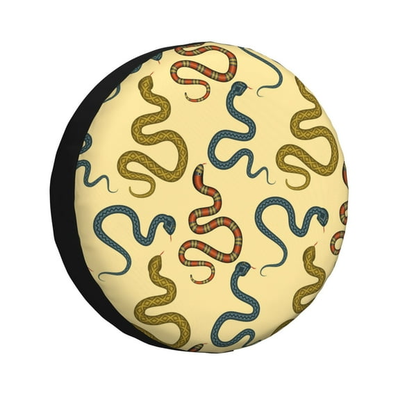 Naloa Various Snake PVC Leather Spare Tire Wheel Cover for Car Truck SUV Camper Trailer Universal Fit many size14 inch
