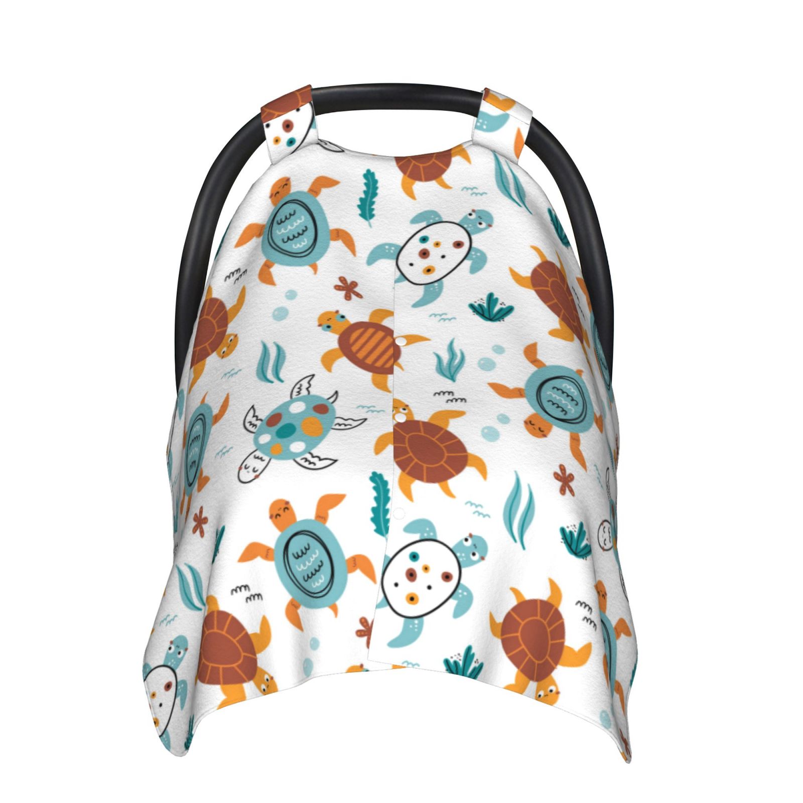 Naloa Various Turtle Baby Car Seat Cover, Breathable Baby Carrier Cover, Multiuse Baby Carrier Cover & Nursing Breastfeeding Cover
