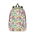 thumbnail image 1 of Naloa Vector Mexican Otomi Style Bright Canvas Backpack for Men Women Rucksack Casual Travel Daypack College Tote Satchel Bookbag for Teens-Small, 1 of 7