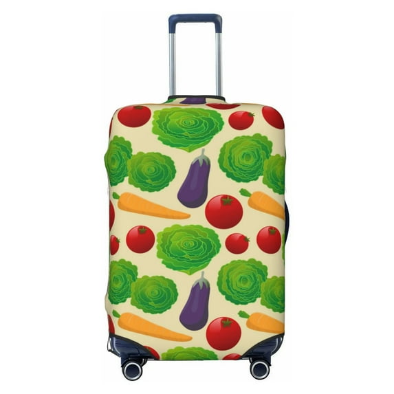 Naloa Vegetable Elastic Suitcase Protector, Travel Suitcase Protector Cover Fits 18-32in Suitcase - X-Large