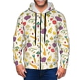 thumbnail image 1 of Naloa Vegetable Men’s Hoodies, Zip up Hoodie, Sweatshirts,Hoodies for Men Sizes S-3XL-Medium, 1 of 5
