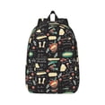 thumbnail image 1 of Naloa Vegetable Quiche Canvas Backpack for Men Women Rucksack Casual Travel Daypack College Tote Satchel Bookbag for Teens-Medium, 1 of 7